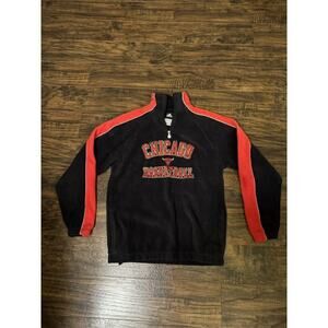 Chicago Bulls Adidas NBA Quarter Zip Sweater Fleece Youth Sz:14/16 Sweater